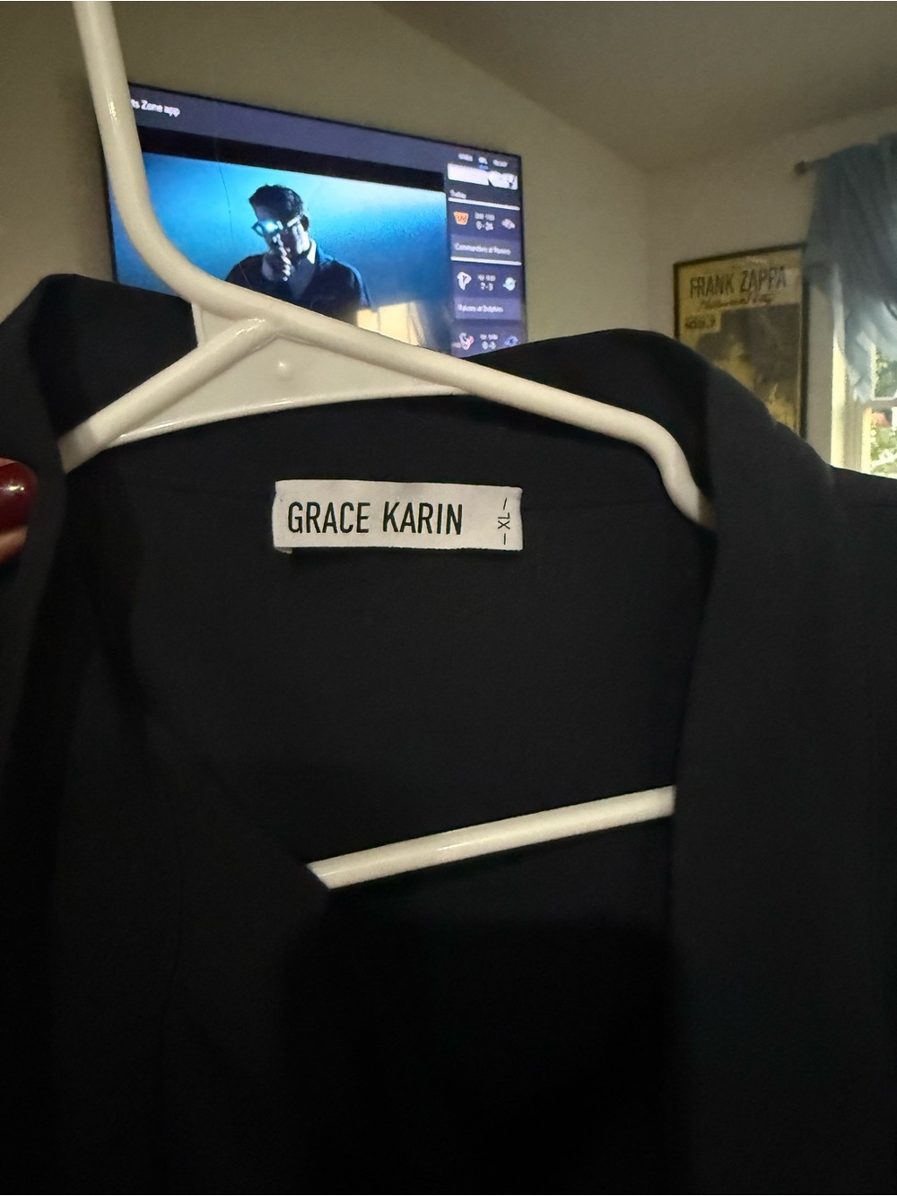 Grace Karin Men's Navy Blazer - Slim Structured Sport Coat
